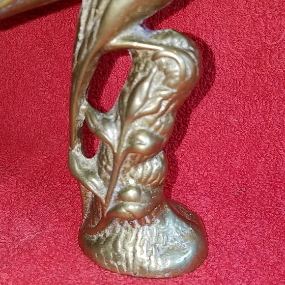 Vintage Solid Brass bird figurine - Picture 3 of 7